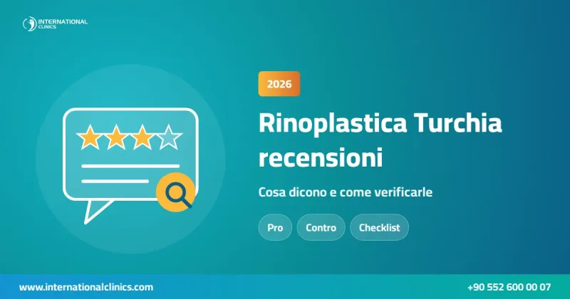 Rinoplastica in Turchia: recensioni positive e negative