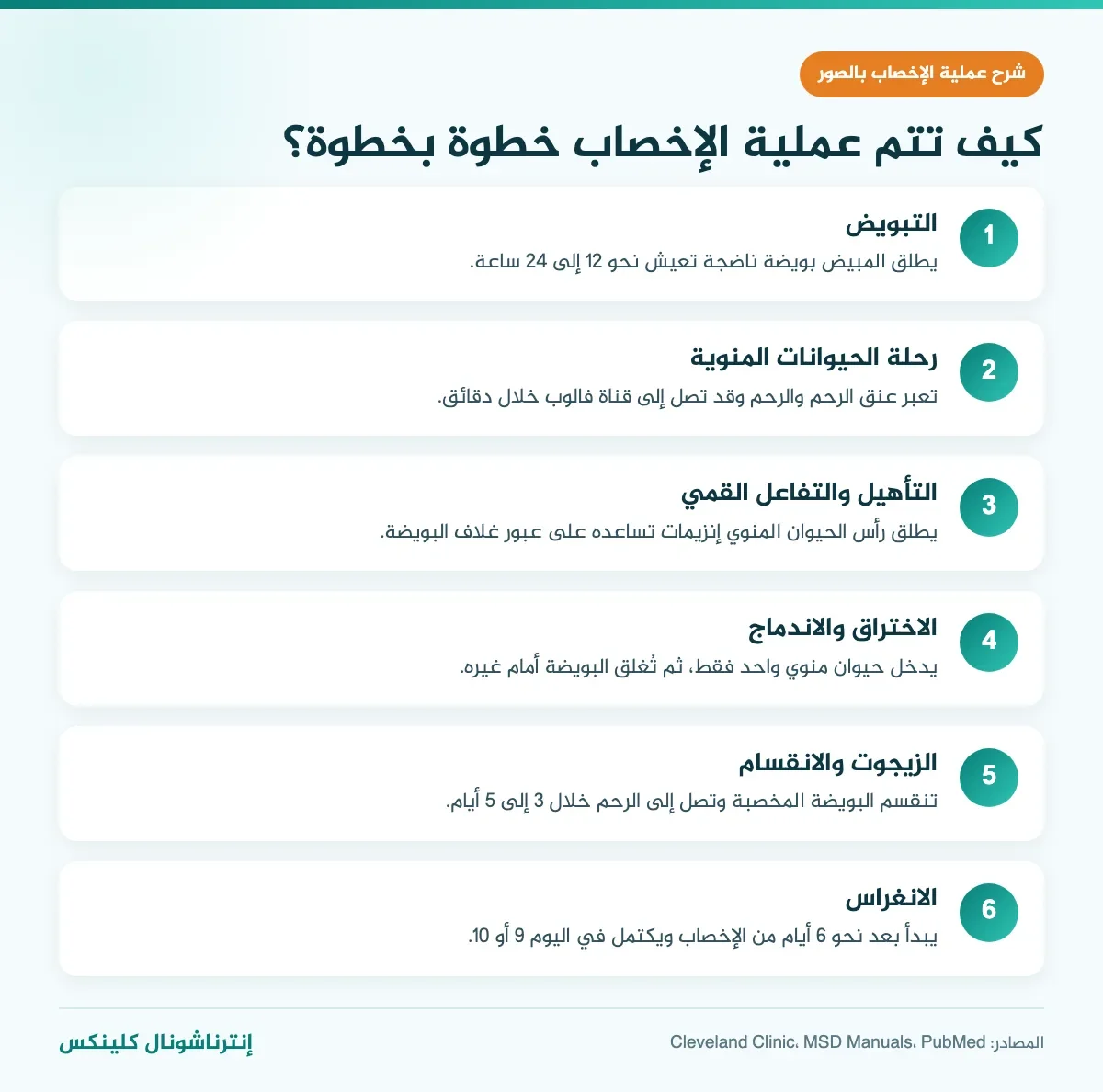 شرح عملية الإخصاب بالصور: مراحل الإخصاب من التبويض حتى انغراس البويضة المخصبة في الرحم